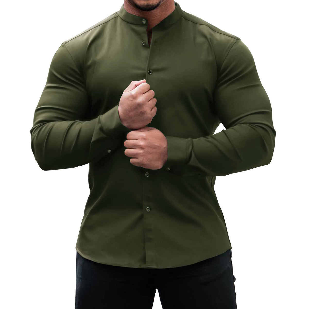 K’s Clothing Long Sleeve Slim Fit Casual Shirt