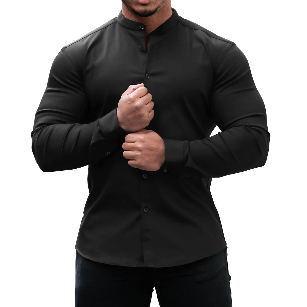 K’s Clothing Long Sleeve Slim Fit Casual Shirt